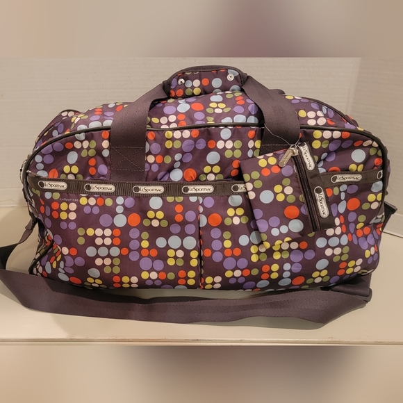 LESPORTSAC LARGE CARRY-ON GYM BAG TOTE BAG - Picture 1 of 8